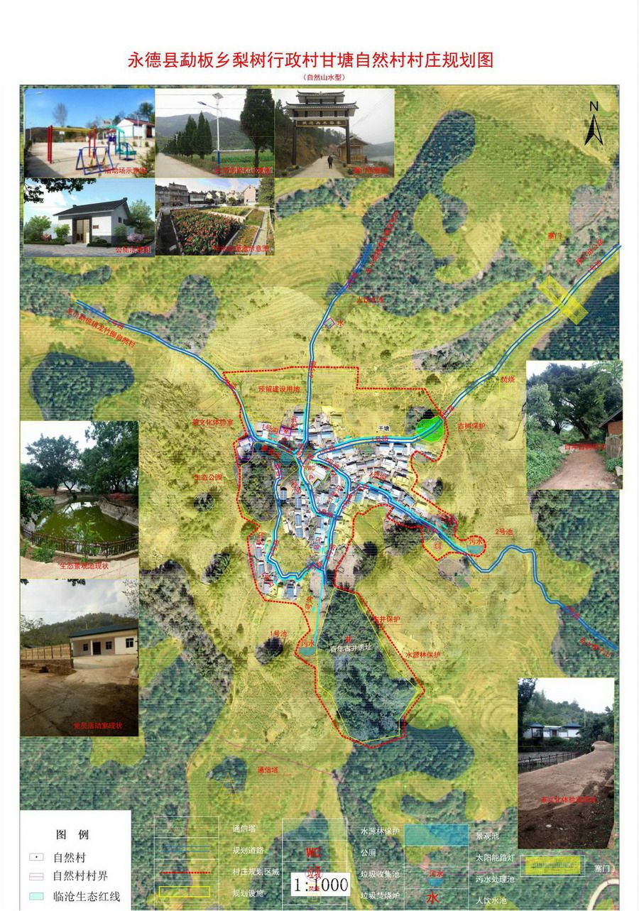 勐板梨树甘塘村庄规划图