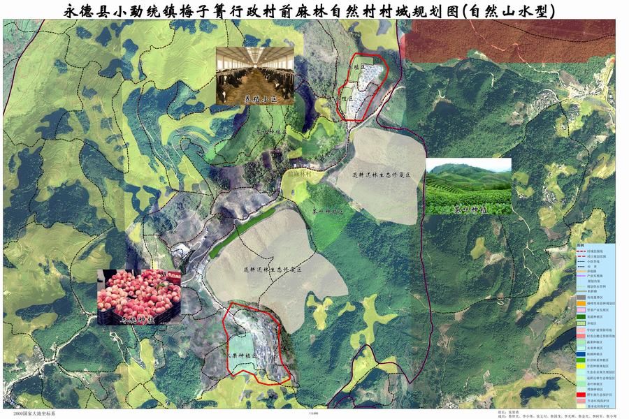 永德县小勐统镇梅子箐行政村前麻林自然村村域规划图