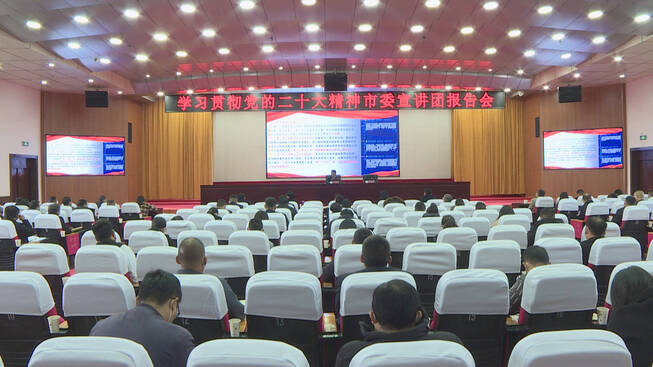 学习贯彻党的二十大精神市委宣讲团报告会在永德举行